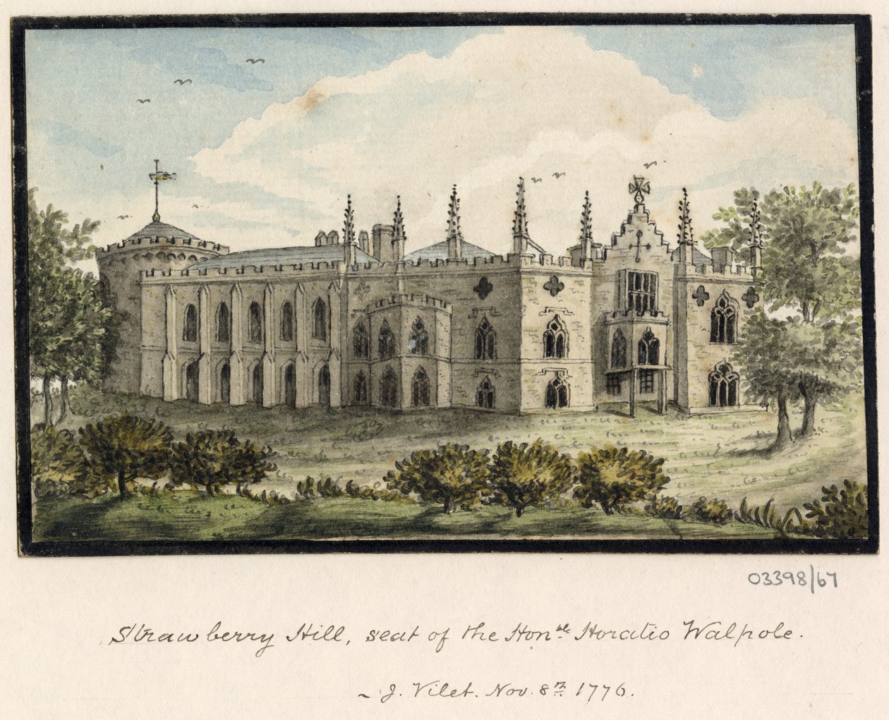 Uma série de esboços, vistas na Grã-Bretanha, no Continente e na América 1772-1778 (aguarela) de British School