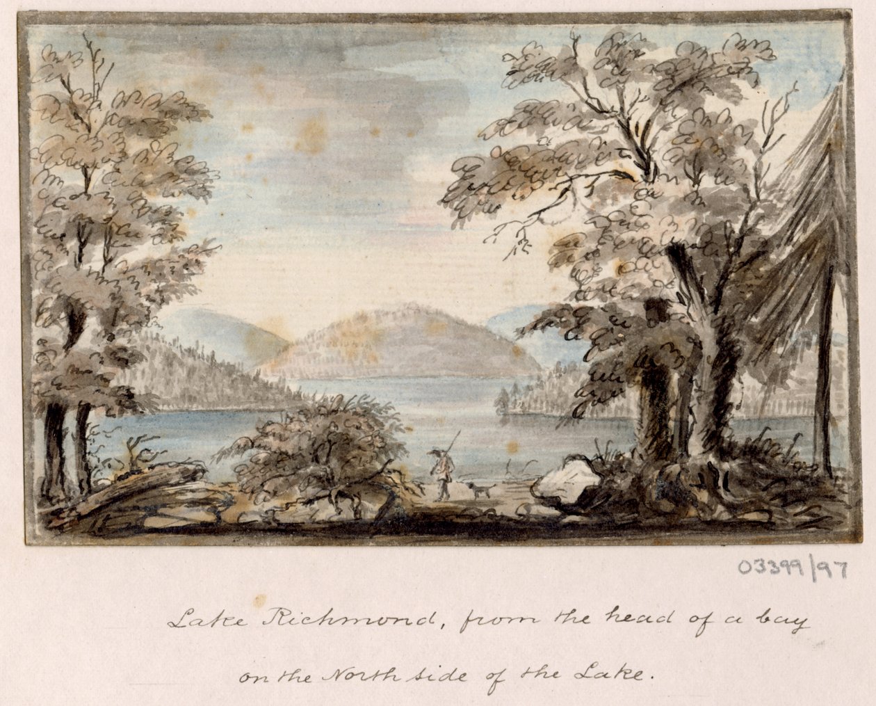 Uma série de esboços, vistas na Grã-Bretanha, Continente e América 1772-1778 (aguarela) de British School
