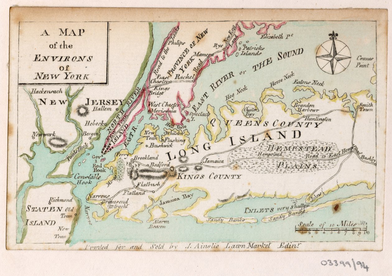 Uma série de esboços, vistas na Grã-Bretanha, Continente e América 1772-1778 (aguarela) de British School