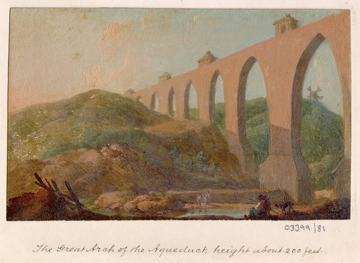 Uma série de esboços, vistas na Grã-Bretanha, no Continente e na América 1772-1778 (pintura a óleo) de British School