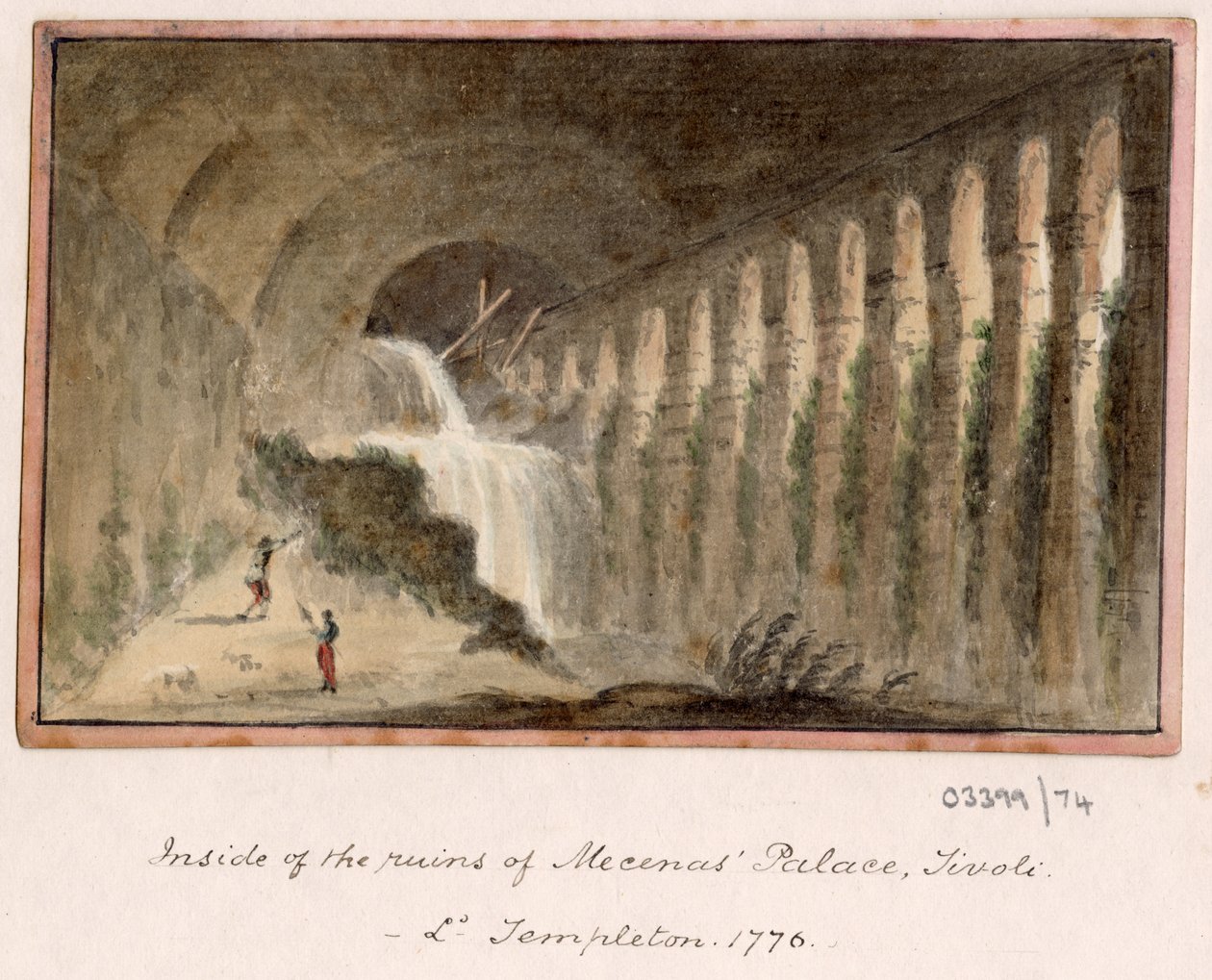 Uma série de esboços, vistas na Grã-Bretanha, Continente e América 1772-1778 (aguarela) de British School