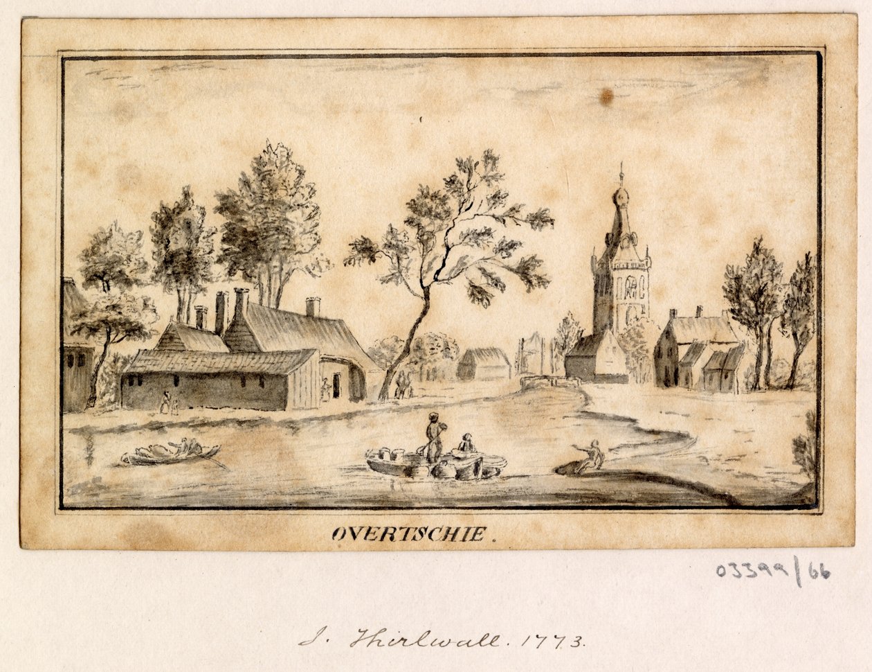 Uma série de esboços, vistas na Grã-Bretanha, no Continente e na América 1772-1778 (desenho) de British School