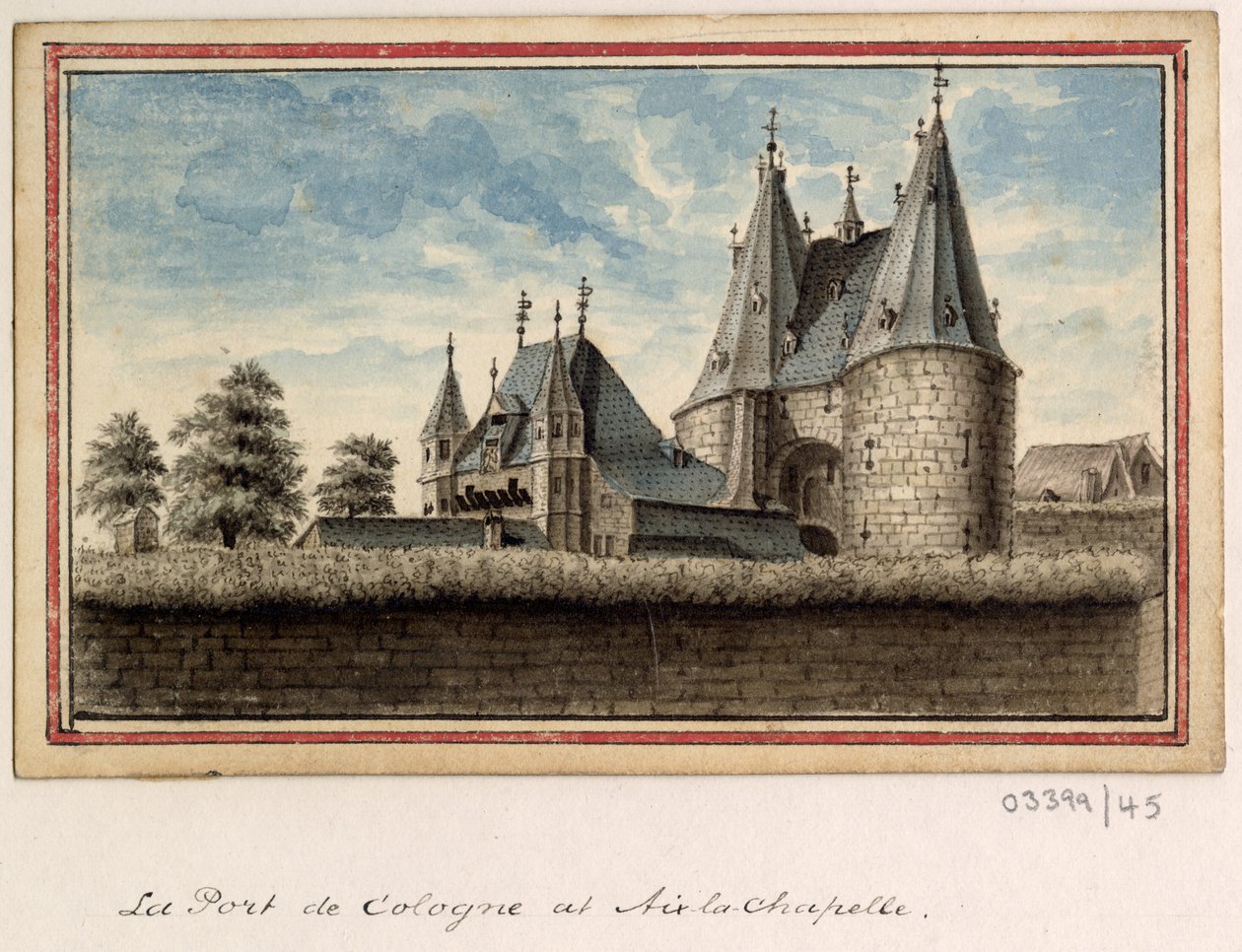 Uma série de esboços, vistas na Grã-Bretanha, Continente e América 1772-1778 (aguarela) de British School