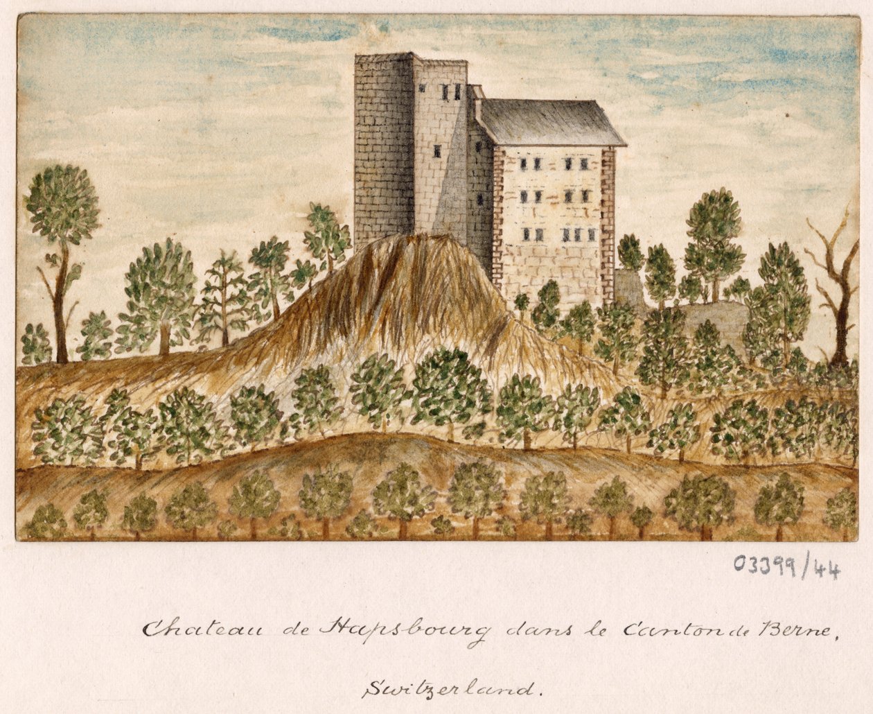 Uma série de esboços, vistas na Grã-Bretanha, Continente e América 1772-1778 (aguarela) de British School