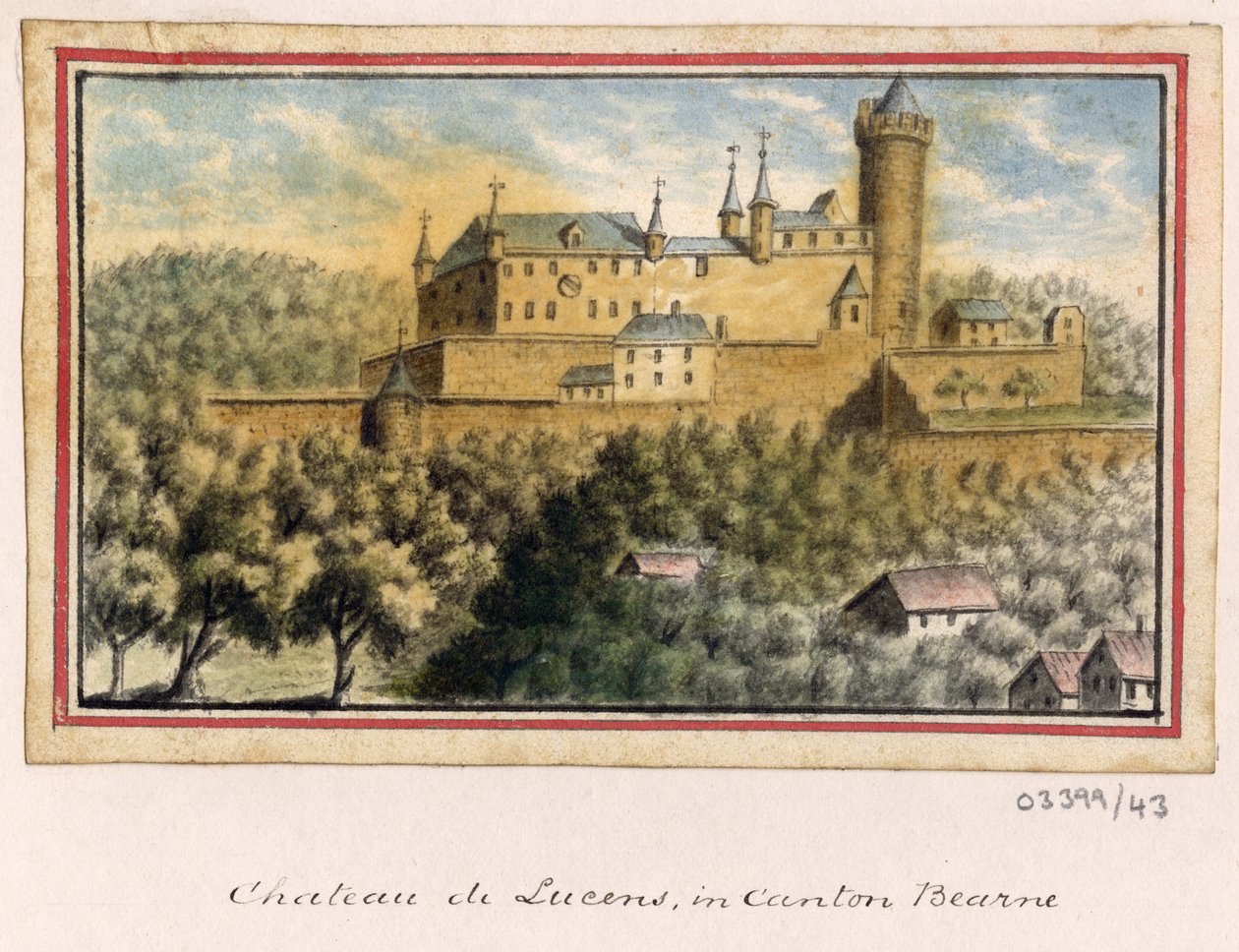 Uma série de esboços, vistas na Grã-Bretanha, Continente e América 1772-1778 (aguarela) de British School
