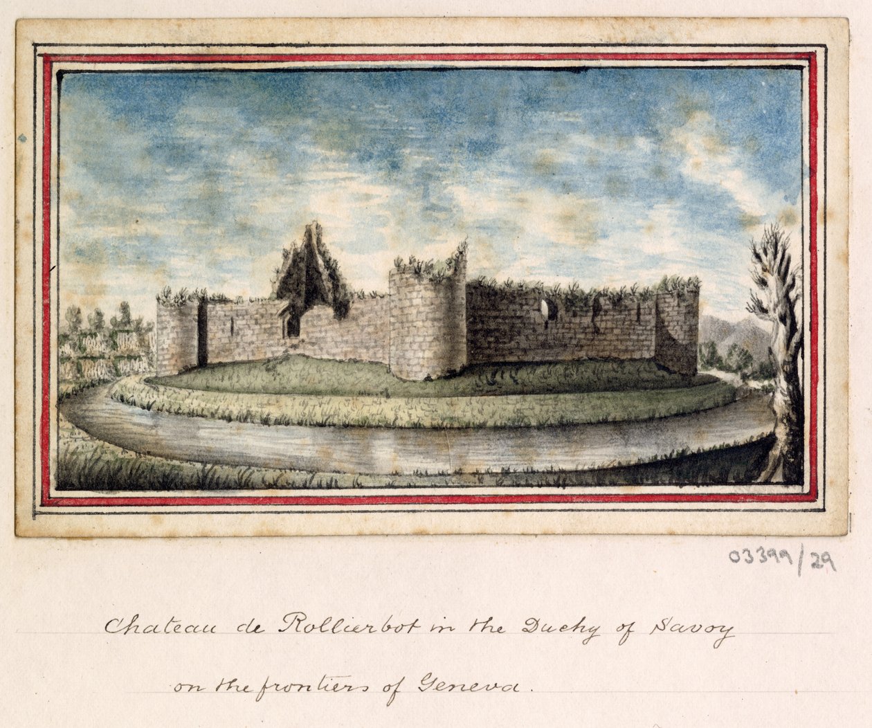 Uma série de esboços, vistas na Grã-Bretanha, Continente e América 1772-1778 (aguarela) de British School