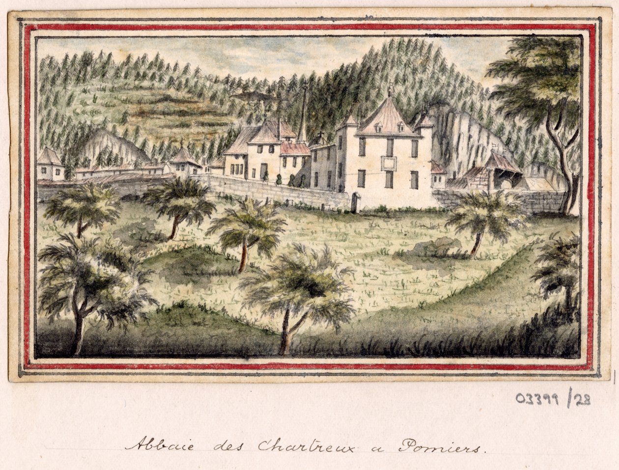Uma série de esboços, vistas na Grã-Bretanha, Continente e América 1772-1778 (aguarela) de British School