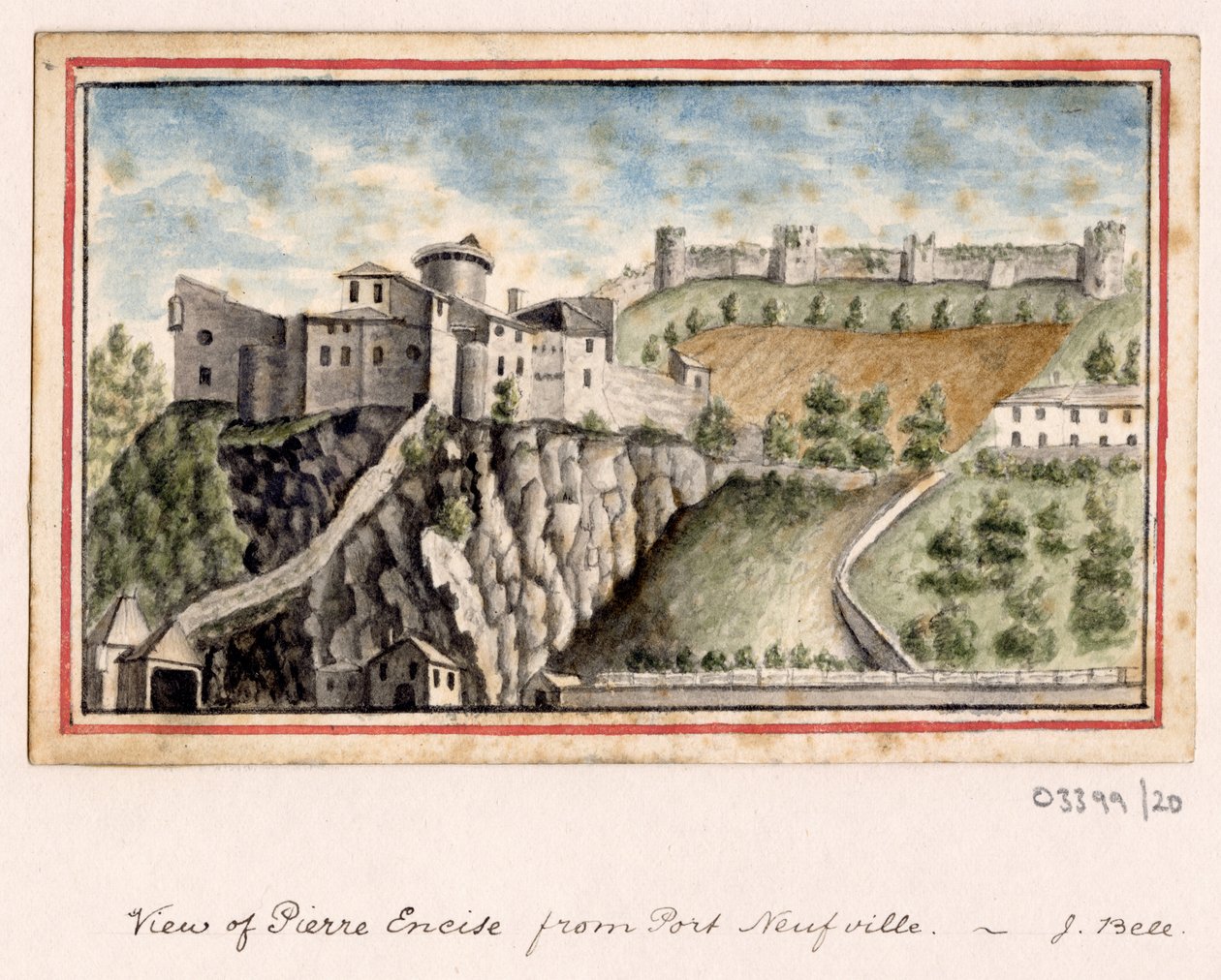Uma série de esboços, vistas na Grã-Bretanha, Continente e América 1772-1778 (aguarela) de British School