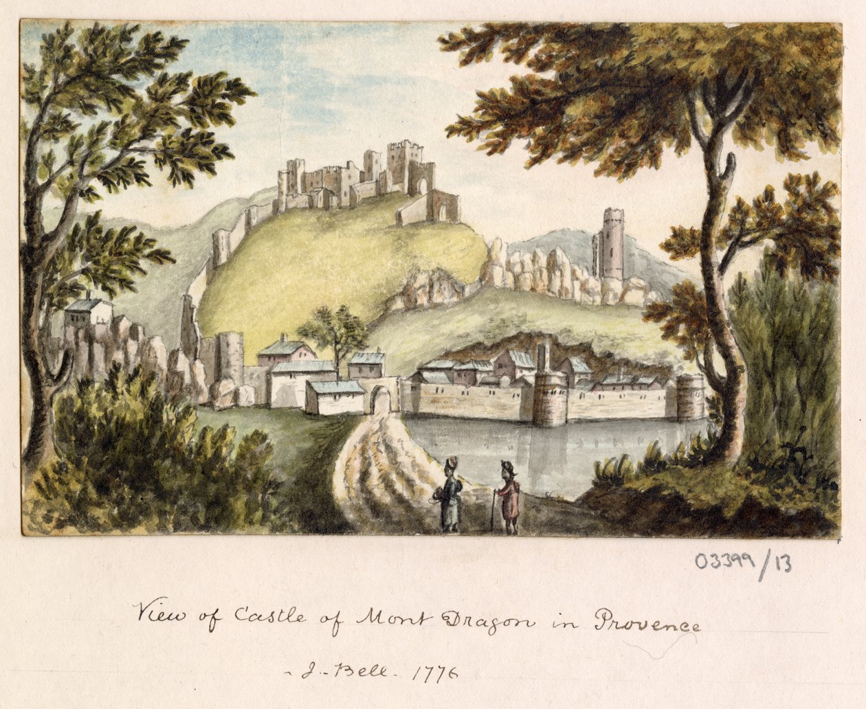 Uma série de esboços, vistas na Grã-Bretanha, Continente e América 1772-1778 (aguarela) de British School