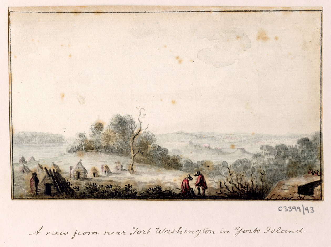 Uma série de esboços, vistas na Grã-Bretanha, Continente e América 1772-1778 (aguarela) de British School