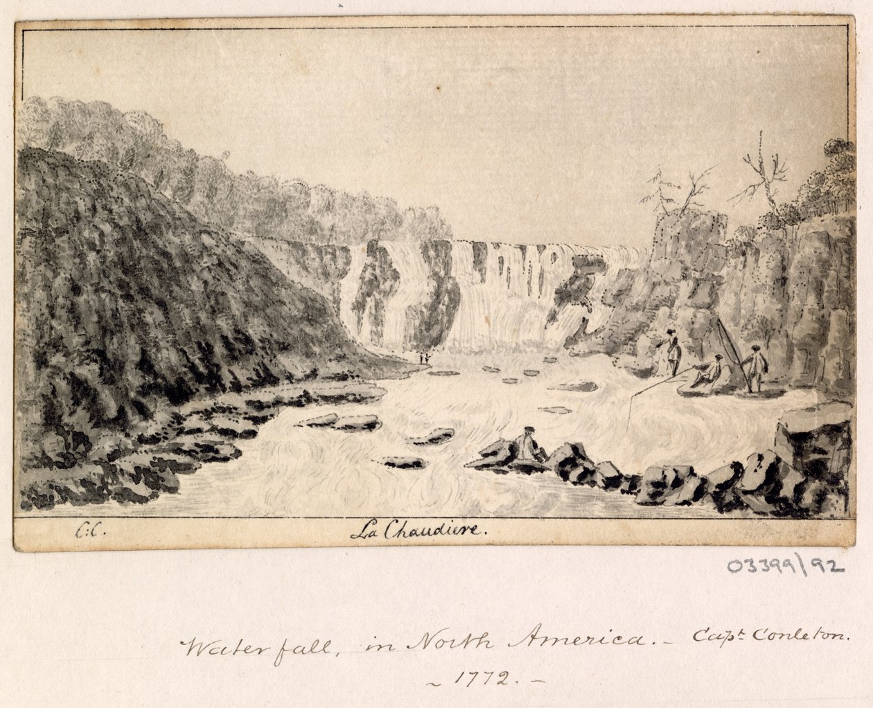 Uma série de esboços, vistas na Grã-Bretanha, Continente e América 1772-1778 (aguarela) de British School