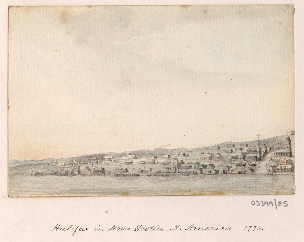 Uma série de esboços, vistas na Grã-Bretanha, Continente e América 1772-1778 (aguarela) de British School