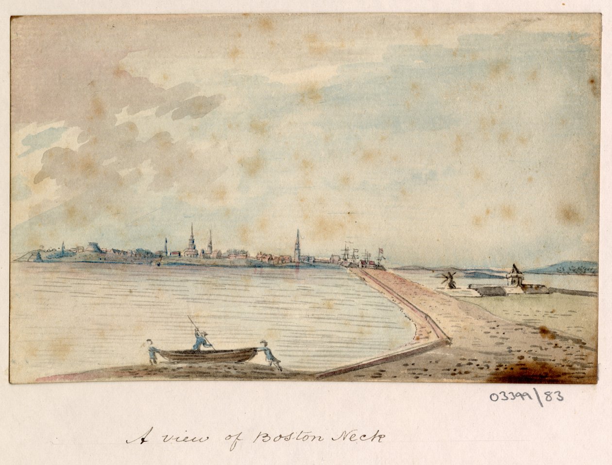 Uma série de esboços, vistas na Grã-Bretanha, Continente e América 1772-1778 (aguarela) de British School