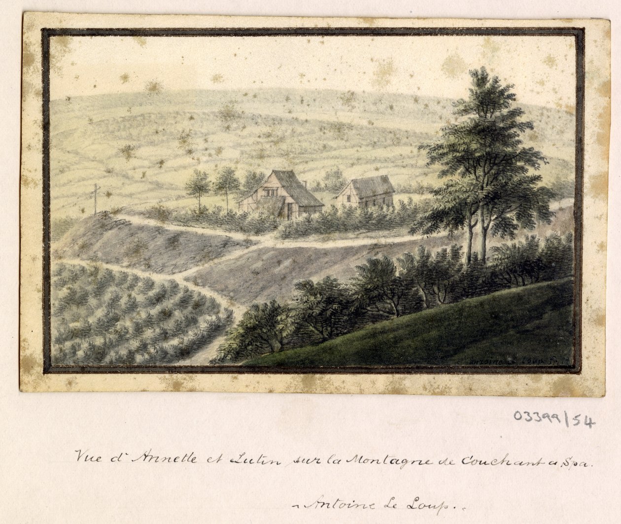 Uma série de esboços, vistas na Grã-Bretanha, Continente e América 1772-1778 (aguarela) de British School