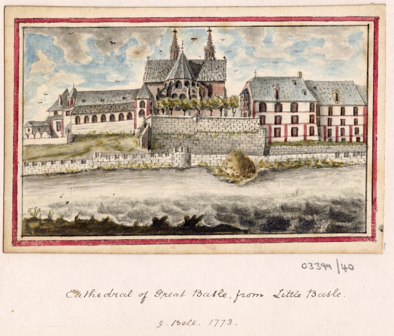 Uma série de esboços, vistas na Grã-Bretanha, Continente e América 1772-1778 (aguarela) de British School