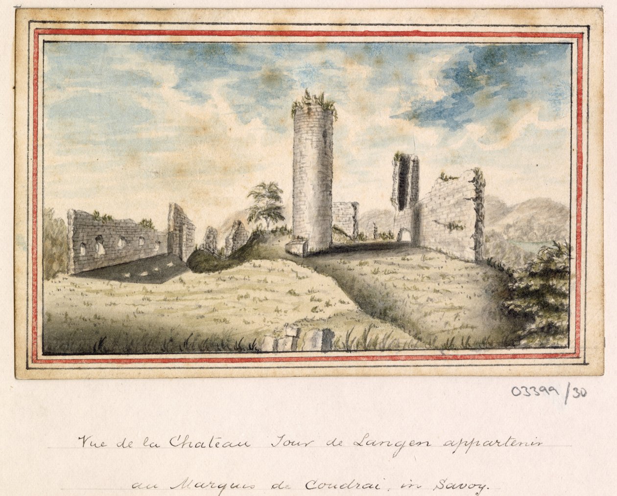 Uma série de esboços, vistas na Grã-Bretanha, Continente e América 1772-1778 (aguarela) de British School