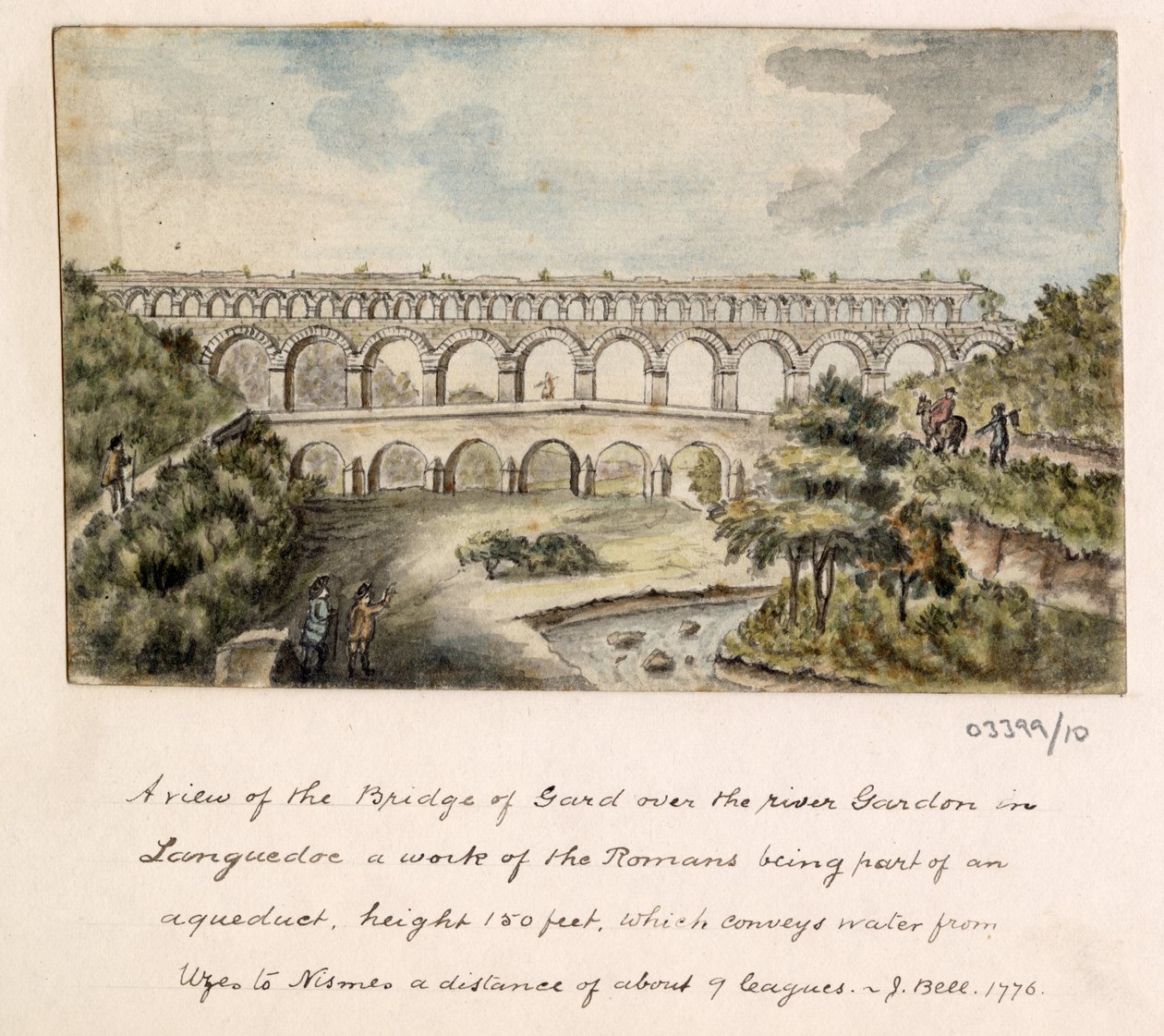 Uma série de esboços, vistas na Grã-Bretanha, Continente e América 1772-1778 (aguarela) de British School