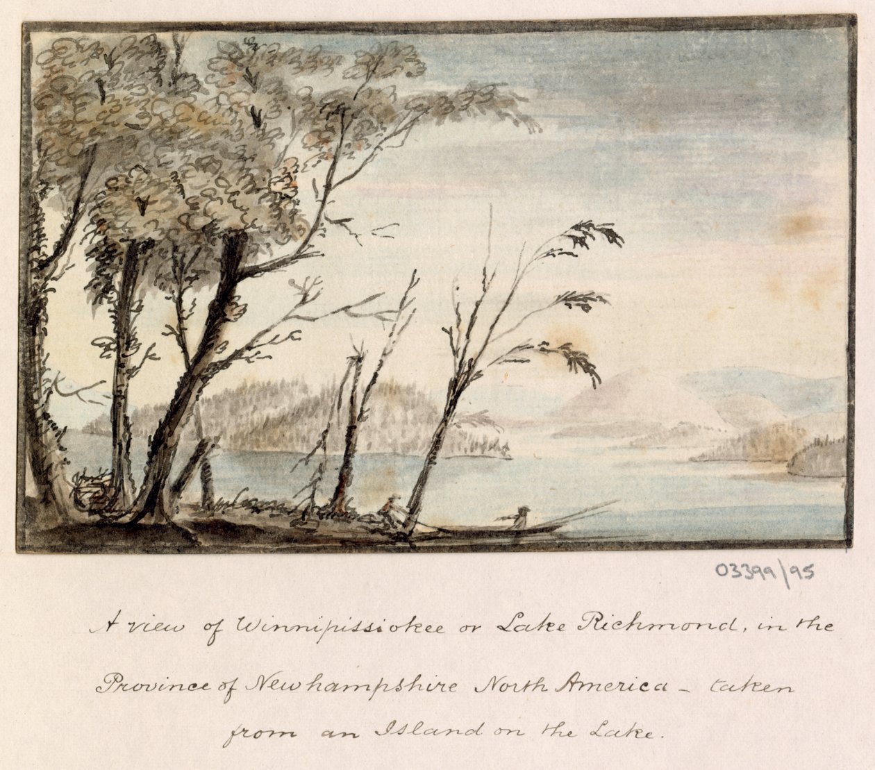 Uma série de esboços, vistas na Grã-Bretanha, Continente e América 1772-1778 (aguarela) de British School