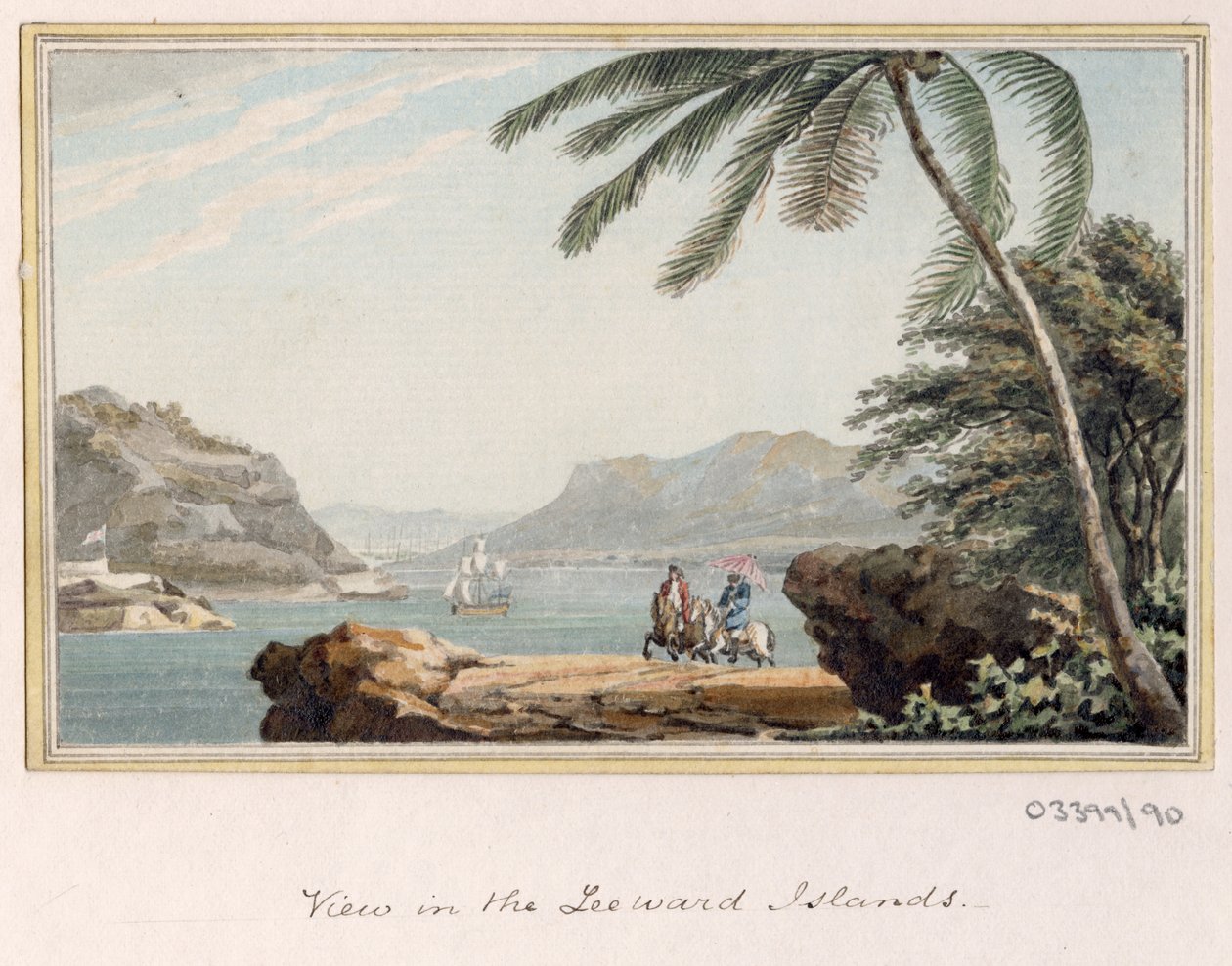 Uma série de esboços, vistas na Grã-Bretanha, Continente e América 1772-1778 (aguarela) de British School