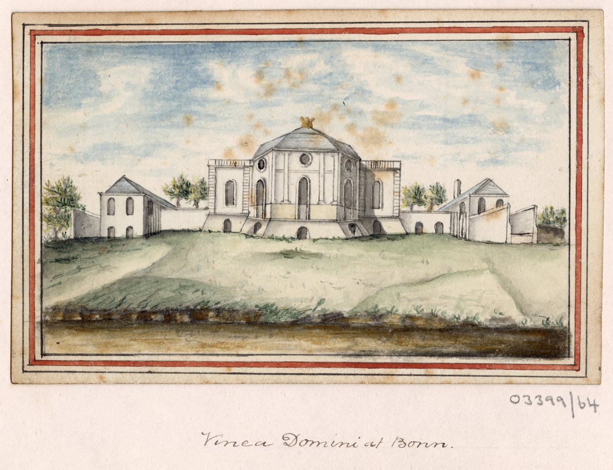 Uma série de esboços, vistas na Grã-Bretanha, Continente e América 1772-1778 (aguarela) de British School