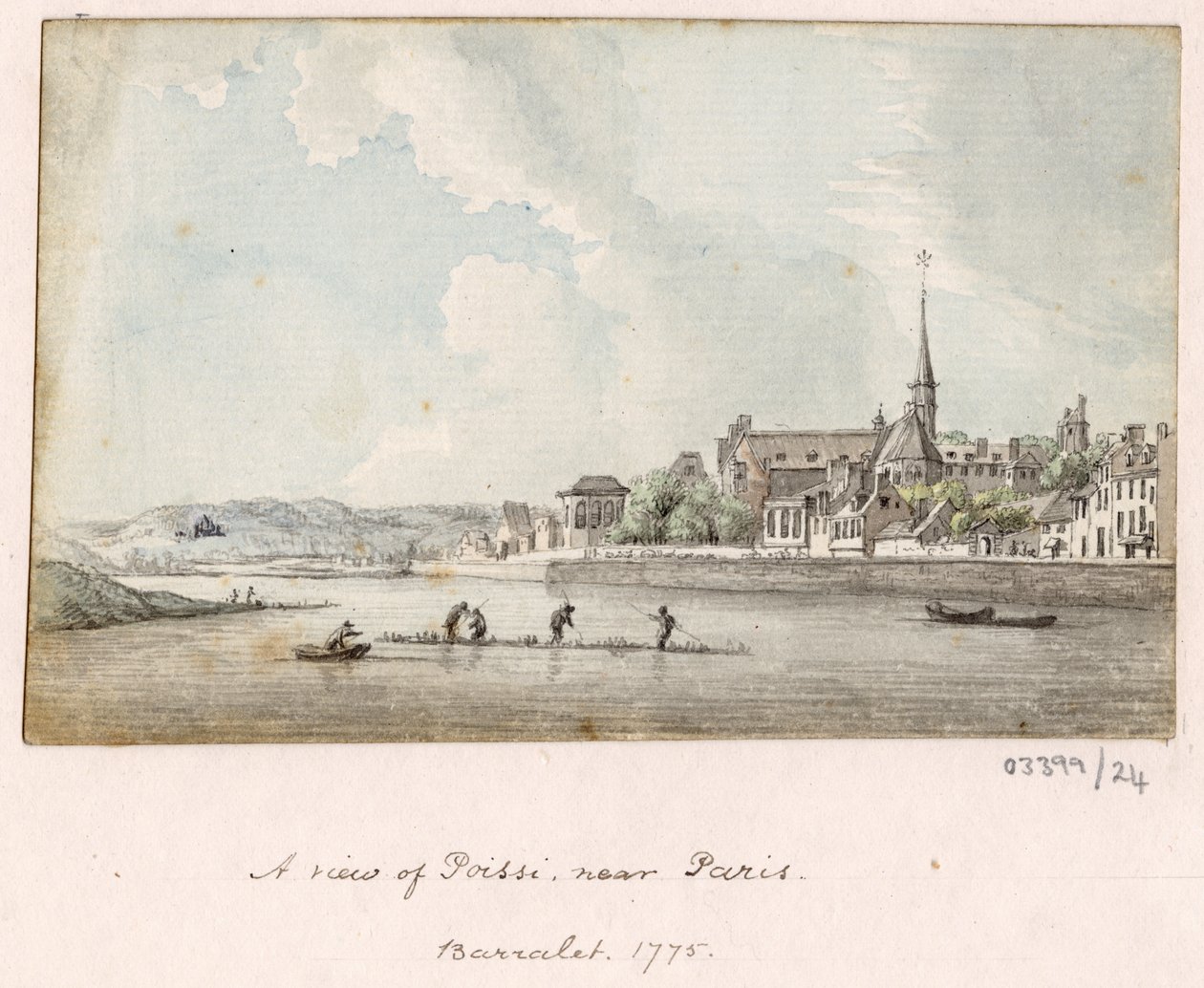 Uma série de esboços, vistas na Grã-Bretanha, Continente e América 1772-1778 (aguarela) de British School