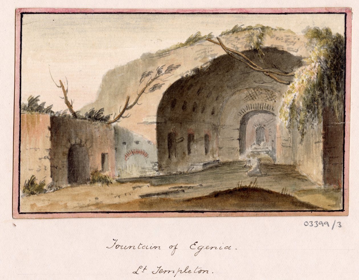 Uma série de esboços, vistas na Grã-Bretanha, Continente e América 1772-1778 (aguarela) de British School