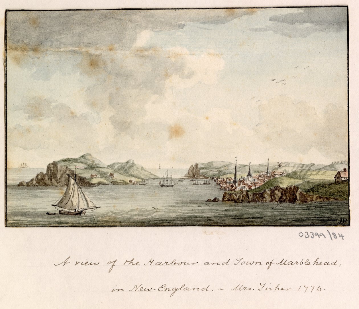 Uma série de esboços, vistas na Grã-Bretanha, Continente e América 1772-1778 (aguarela) de British School
