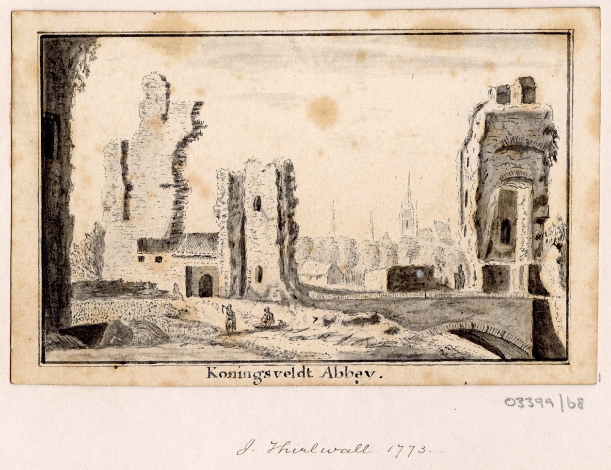 Uma série de esboços, vistas na Grã-Bretanha, no Continente e na América 1772-1778 (desenho) de British School