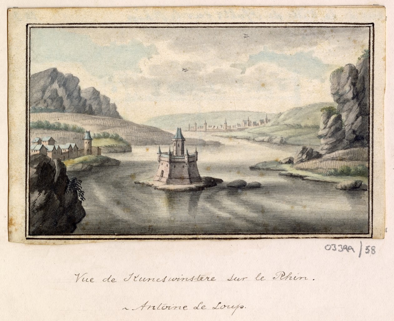 Uma série de esboços, vistas na Grã-Bretanha, Continente e América 1772-1778 (aguarela) de British School