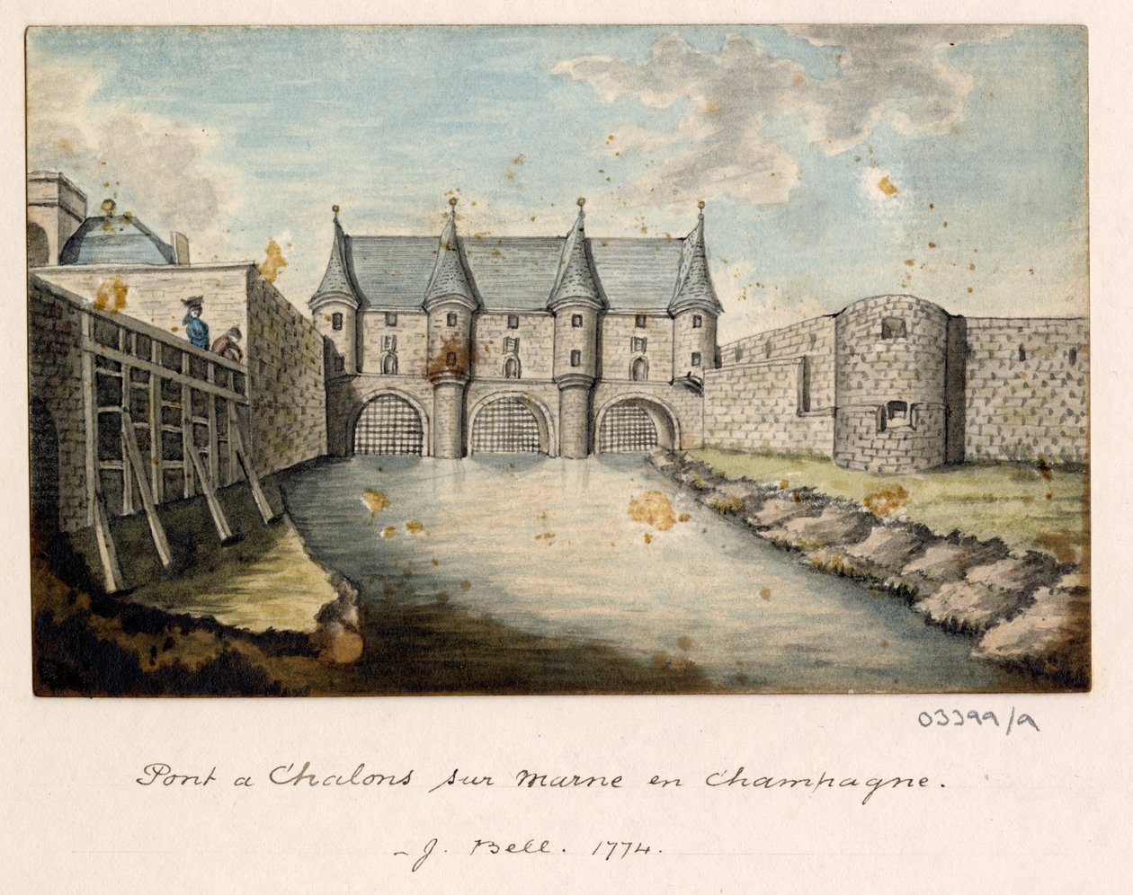 Uma série de esboços, vistas na Grã-Bretanha, Continente e América 1772-1778 (aguarela) de British School