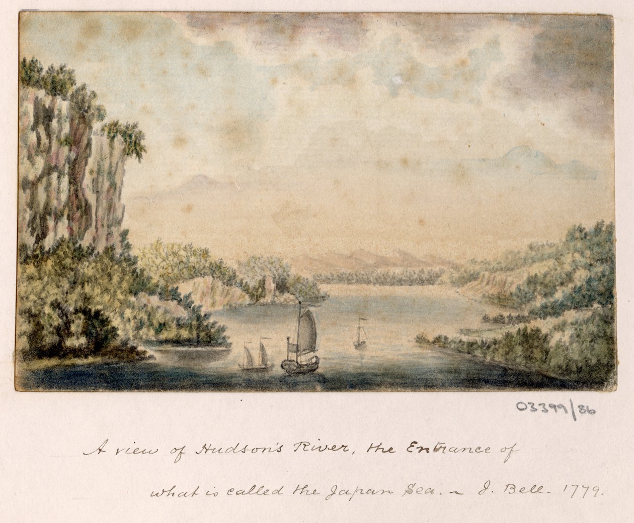 Uma série de esboços, vistas na Grã-Bretanha, Continente e América 1772-1778 (aguarela) de British School