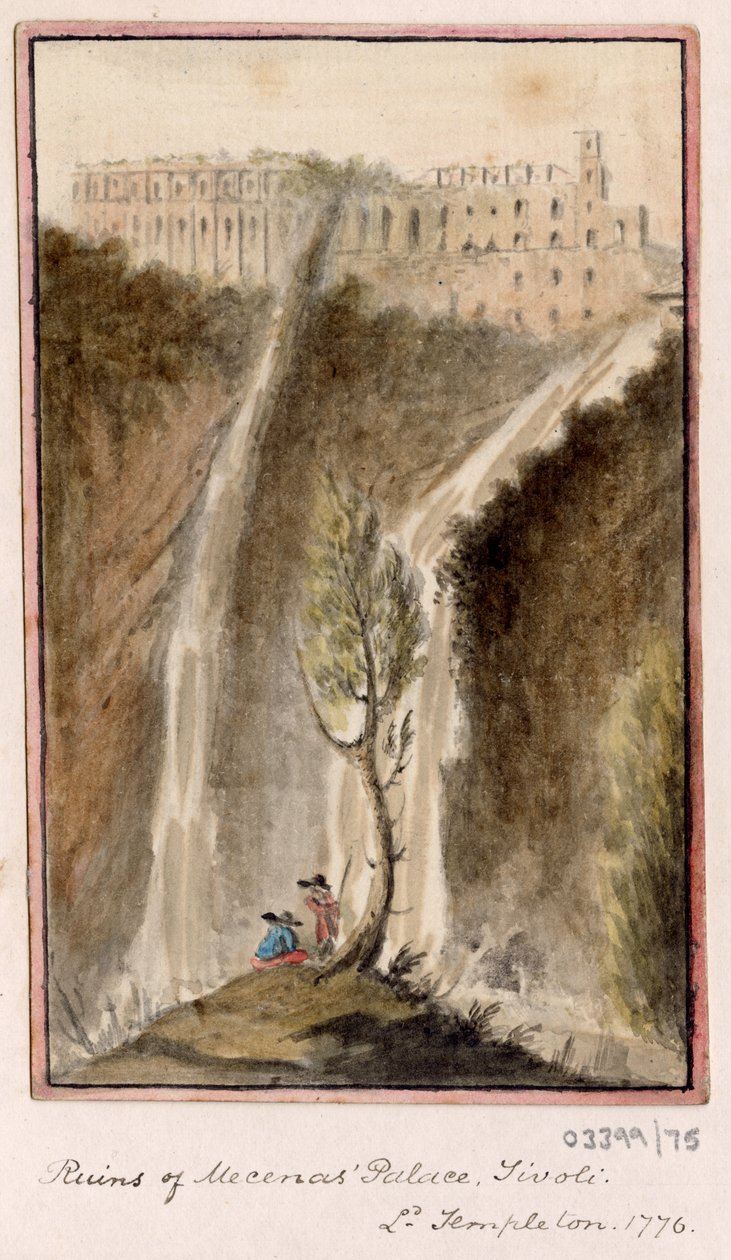 Uma série de esboços, vistas na Grã-Bretanha, Continente e América 1772-1778 (aguarela) de British School
