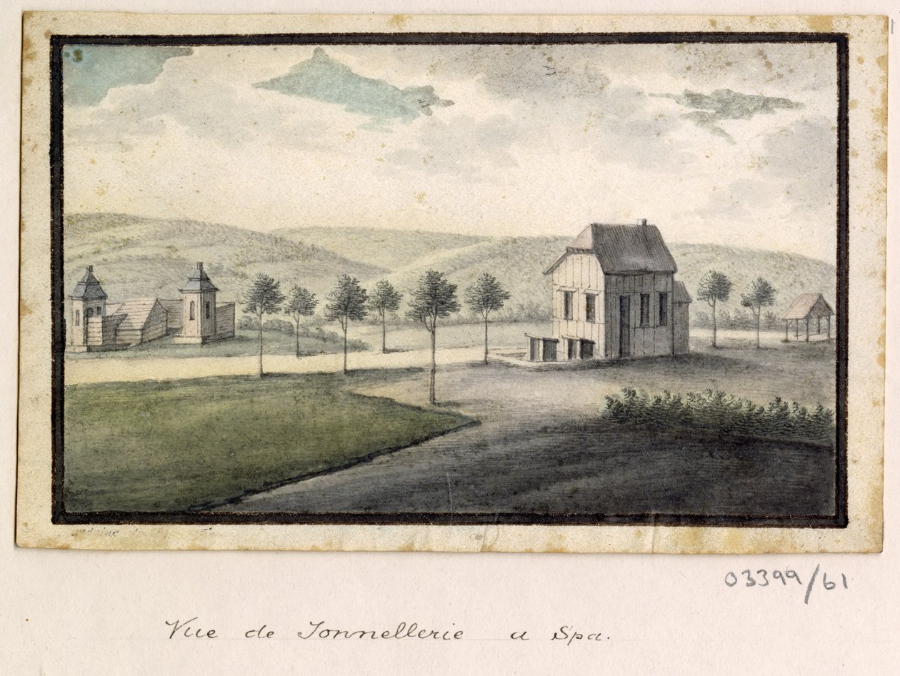 Uma série de esboços, vistas na Grã-Bretanha, Continente e América 1772-1778 (aguarela) de British School