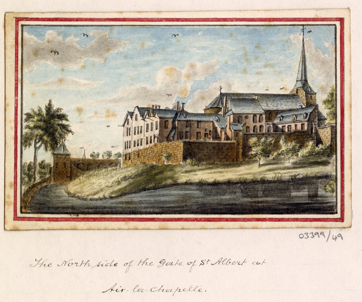 Uma série de esboços, vistas na Grã-Bretanha, Continente e América 1772-1778 (aguarela) de British School