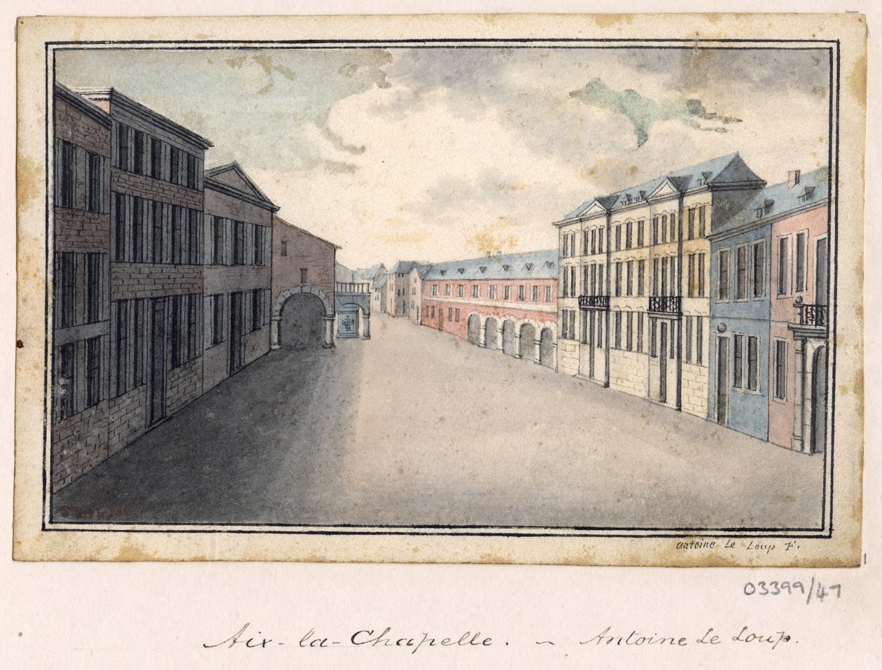 Uma série de esboços, vistas na Grã-Bretanha, Continente e América 1772-1778 (aguarela) de British School