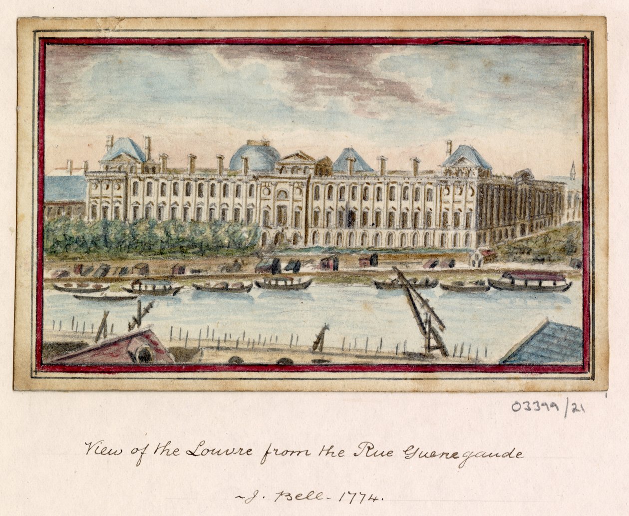 Uma série de esboços, vistas na Grã-Bretanha, Continente e América 1772-1778 (aguarela) de British School