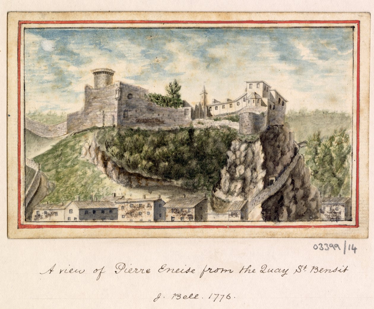 Uma série de esboços, vistas na Grã-Bretanha, Continente e América 1772-1778 (aguarela) de British School