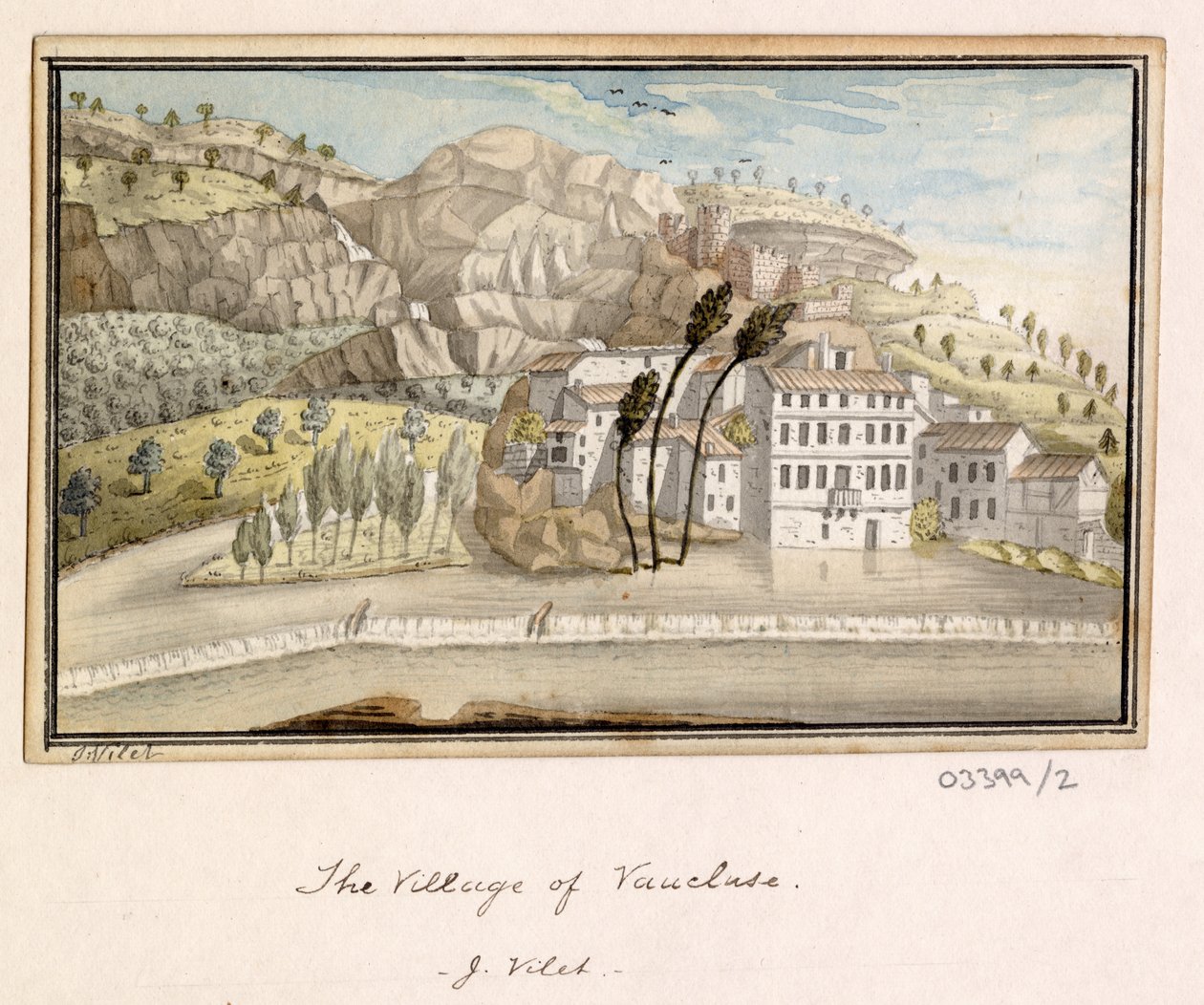 Uma série de esboços, vistas na Grã-Bretanha, Continente e América 1772-1778 (aguarela) de British School
