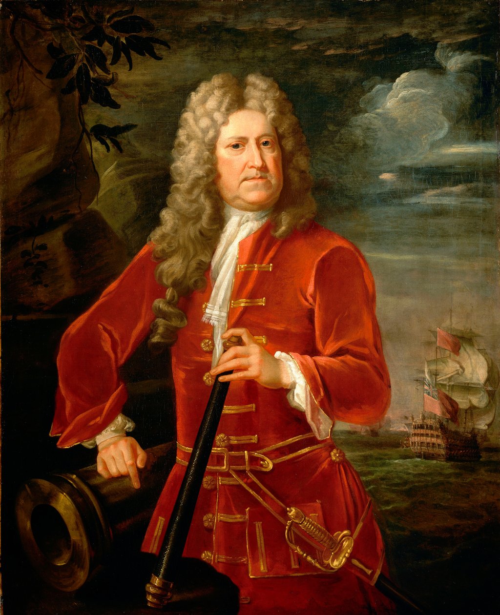 Almirante Nicholas Haddock (1686-1746), c.1742-43 (óleo sobre tela) de British School