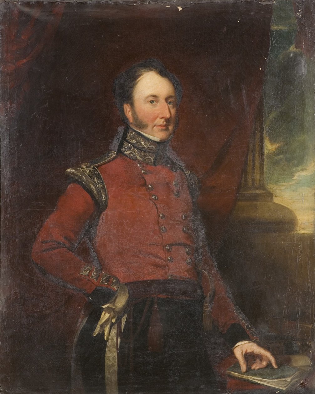Capitão Henry Charles Harford do Frenchay Lodge (óleo sobre tela) de British School