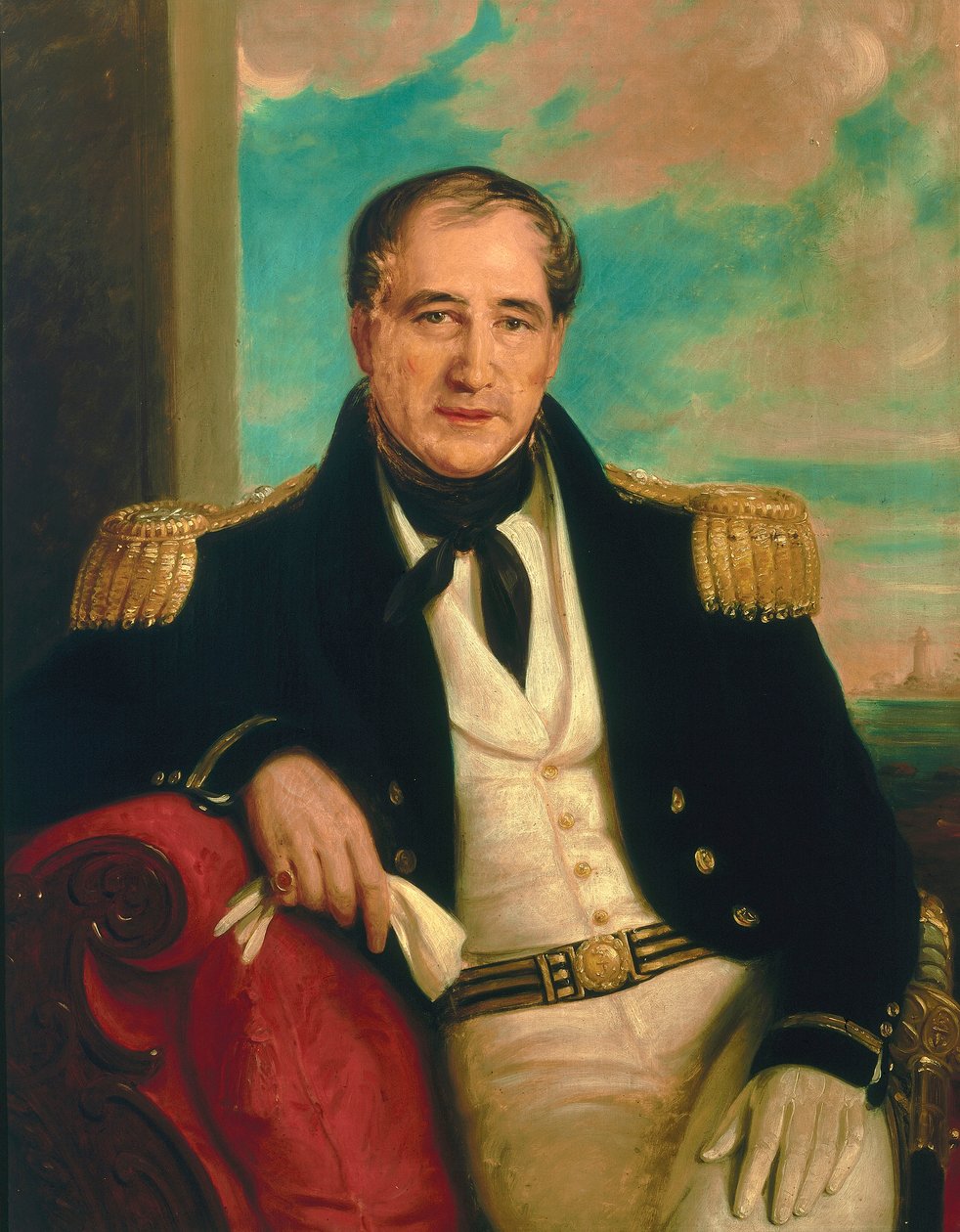Capitão John Croft Hawkins (1798-1851) de British School