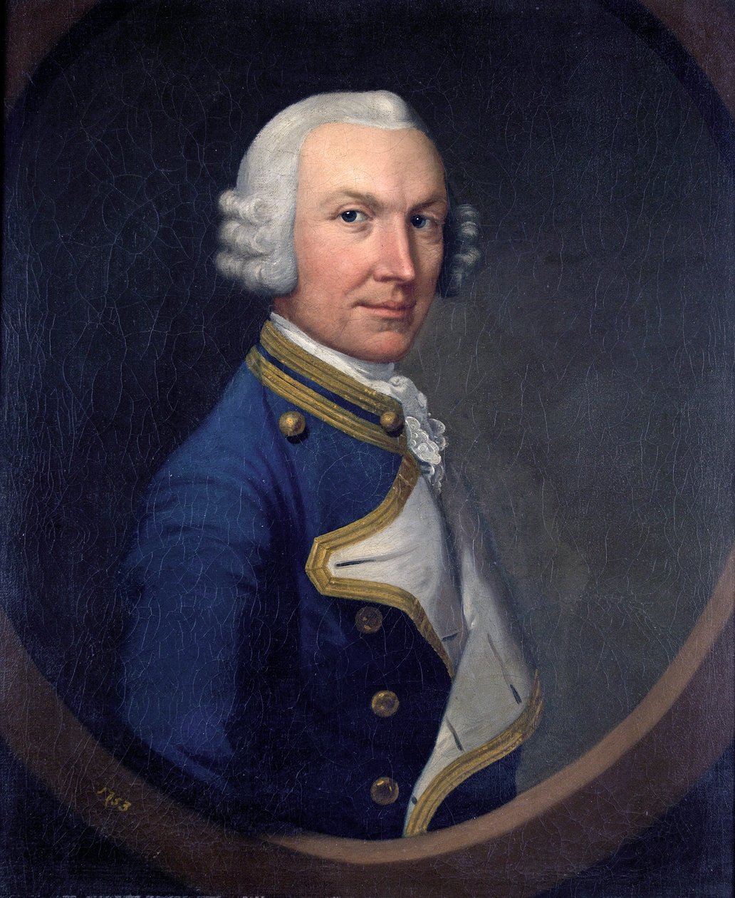Capitão William Holburne, 1753 de British School