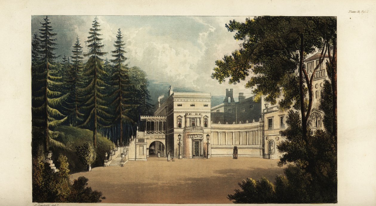 Deepdene, Surrey, a sede do banqueiro Thomas Hope de British School