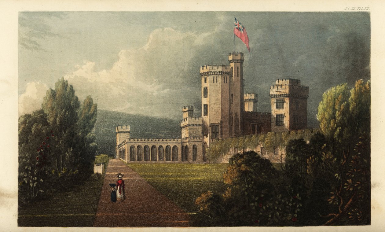 East Cowes Castle, Isle of Wight, a sede do arquiteto John Na de British School