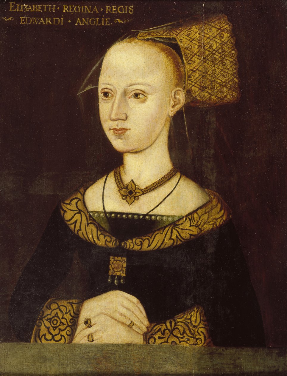 Elizabeth Woodville, rainha do Edward IV, c.1500 de British School