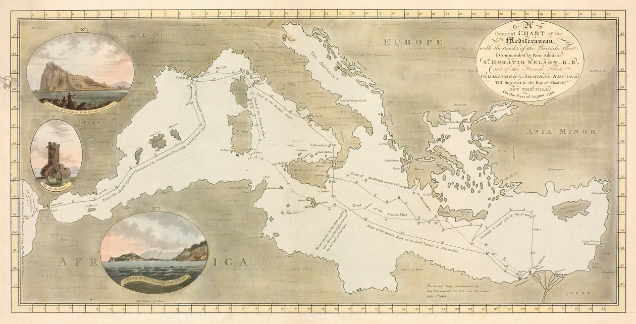 Carta geral do Mediterrâneo de British School