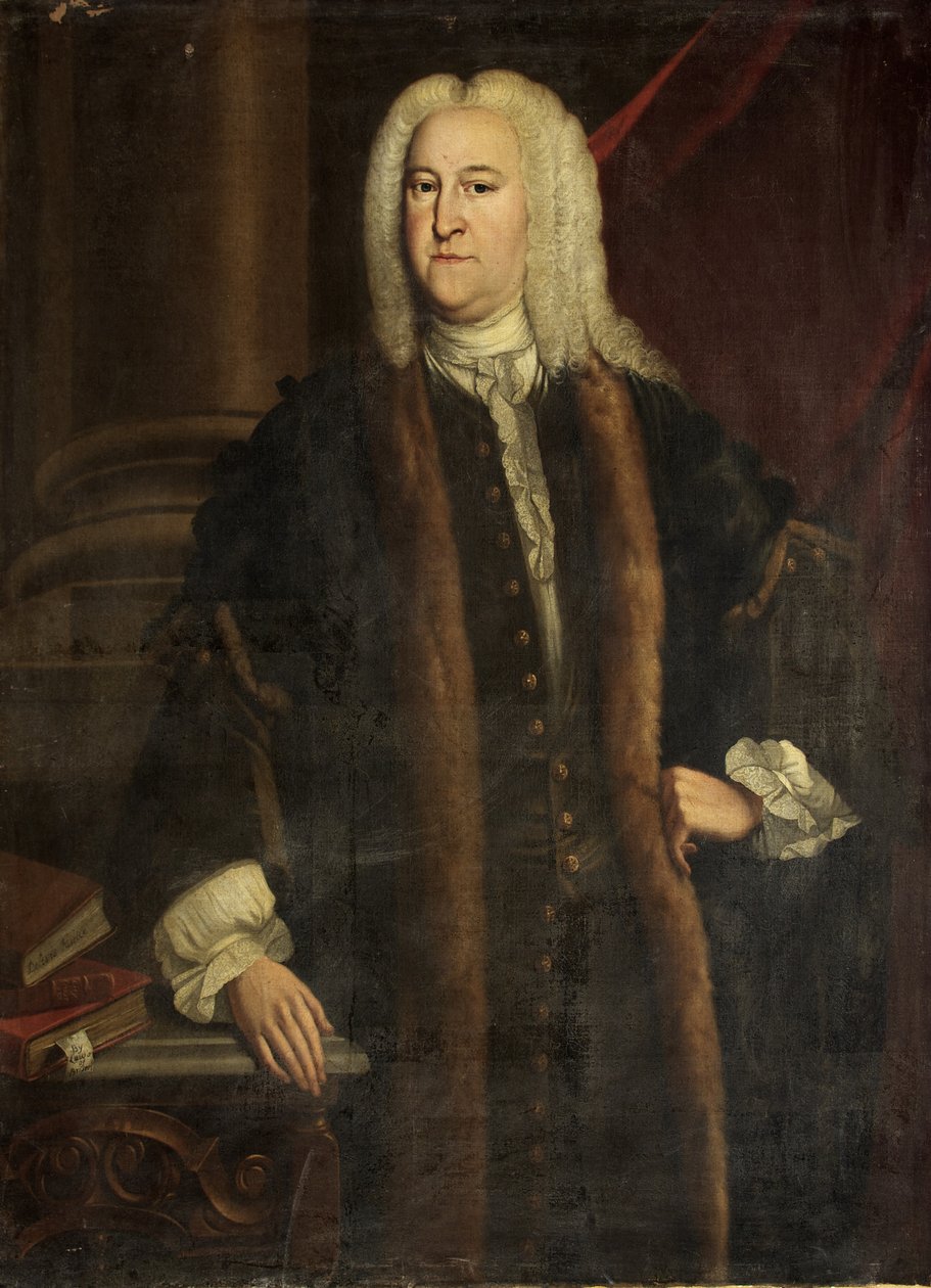 "Juiz Jefferys" [assim chamado], c.1730 (óleo sobre tela) de British School