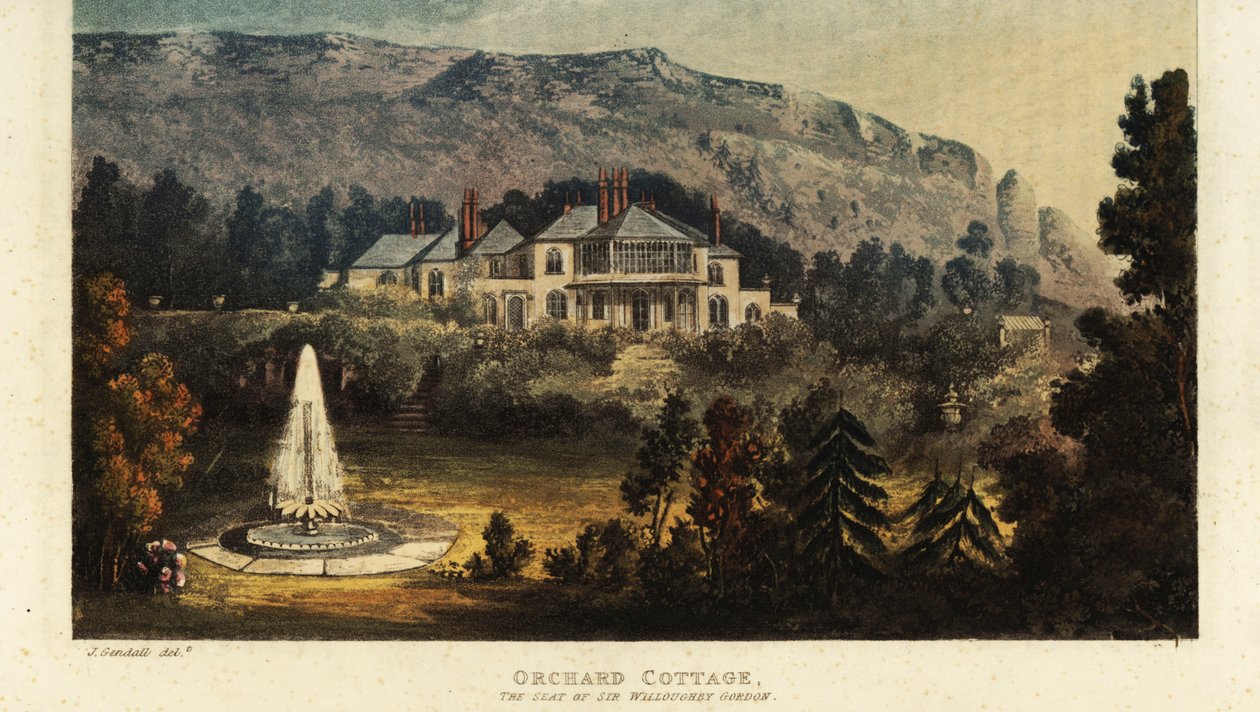 Orchard Cottage, Ilha de Wight, a sede de Sir Willoughby Gordo de British School