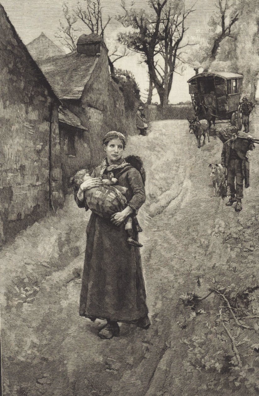Viúva do país pobre (gravura) de British School