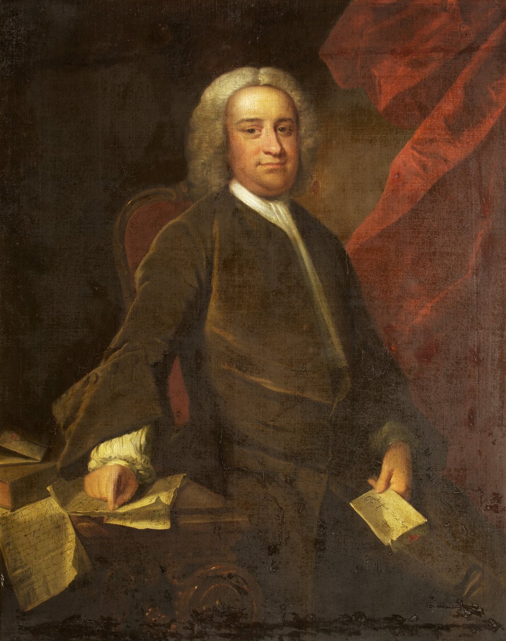Retrato de Harford Lloyd (óleo sobre tela) de British School
